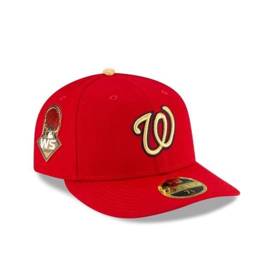 Sapca New Era Washington Nationals MLB Gold Collection Low Profile 59FIFTY Fitted - Rosii